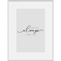 WOLTU Cadre Photo 30x40cm, Cadre Décoration Murales en aluminium, Argenté