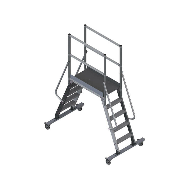 Piattaforma 3 gradini - Altezza massima di lavoro 2.65m - SLPDA/75/1500-R