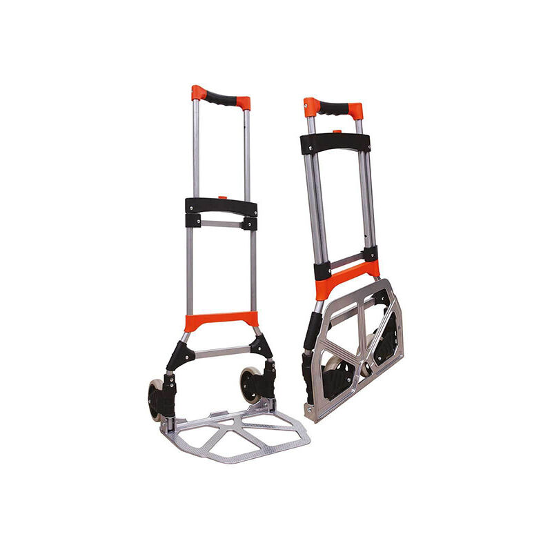JOIEYOU Carrello per sacchi in alluminio pieghevole, carrello da trasporto pieghevole, carrello manuale, trolley per bagagli con superficie antiscivolo, manico allungabile, capacità di carico fino a JOIEYOU Carrello per sacchi in alluminio pieghevole, carrello da trasporto pieghevole, carrello manuale, trolley per bagagli con superficie antiscivolo, manico allungabile, capacità di carico fino a