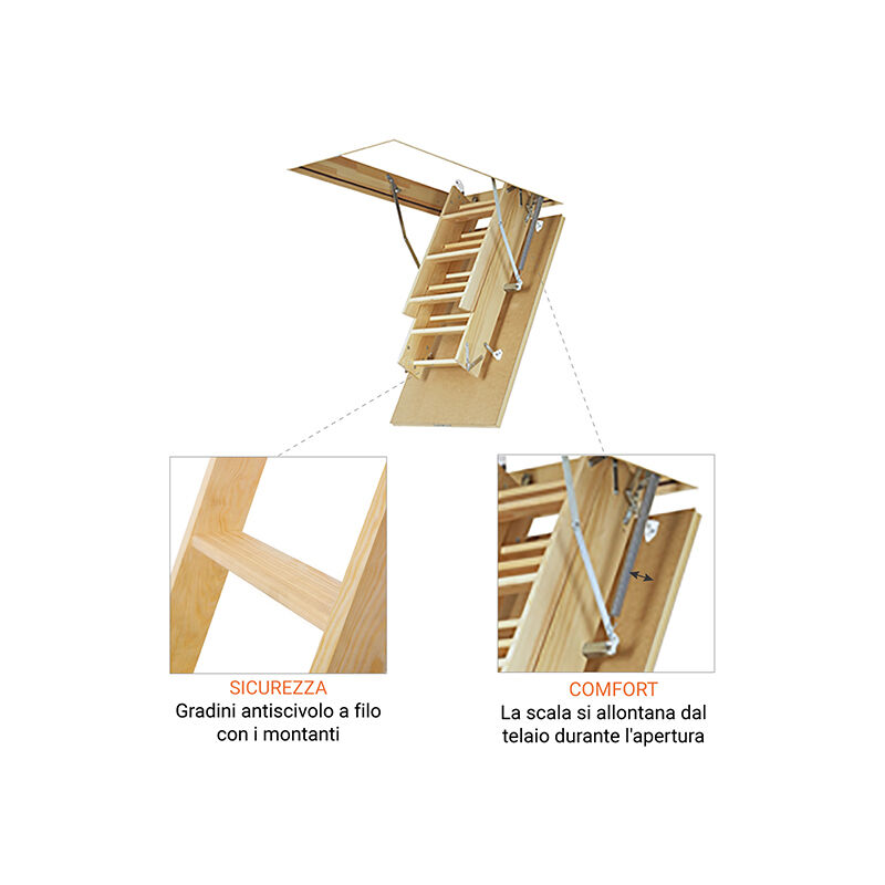 Scala retrattile Standard 60 x 120 cm