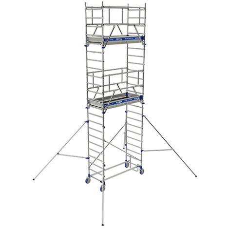 Trabattello 2 piani - Altezza max. di lavoro 6.85m - 22403650 (1/5)