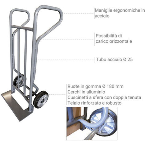 Piattaforma Carrello Pieghevole 350kg - Ruote Silenziose, Piegatura A Una Mano, Antiscivolo - Foto 3