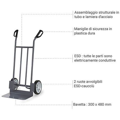 Carrello manuale per movimentazione e ribaltamento fusto da 220 lt Carrello manuale per movimentazione e ribaltamento fusto da 220 lt