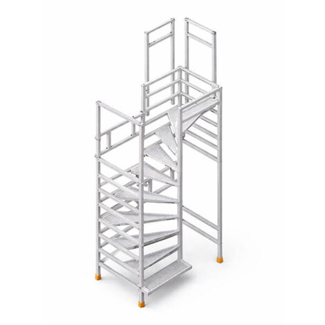 Scala 1 piano - Altezza raggiungibile 2.30 a 2.60m - Parapetto - 858000-GC
