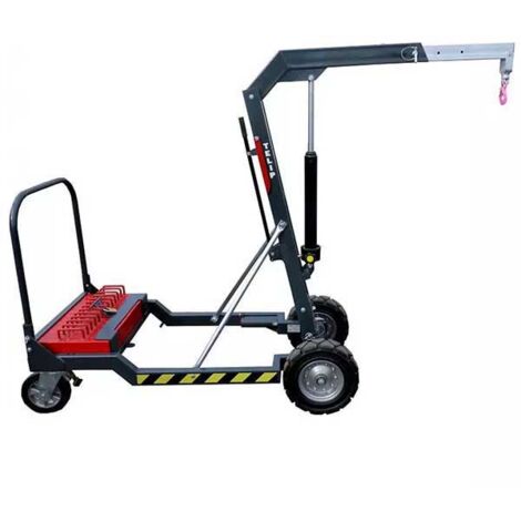Gru a bandiera - Sollevamento max 2700 mm - Carico max 450 kg - Portata 1000 mm - Cantiere - Officina - Industria - 300824