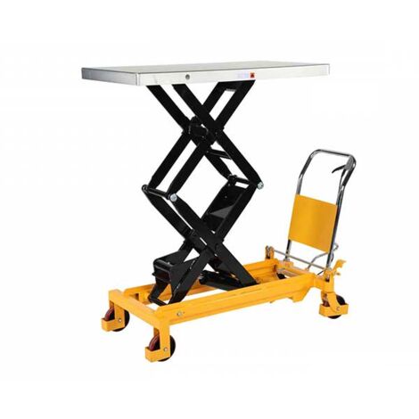 Tavola elevatrice idraulica a forbice - Sollevamento 1300 mm - Carico 350 kg - manutenzione efficiente - Tavola elevatrice per officina - 1860051035