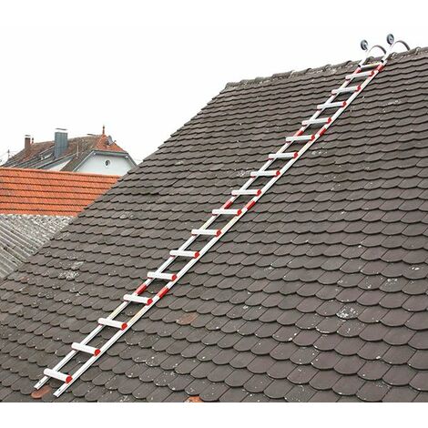 Kit scala da tetto alluminio 4.48m (4x1,12m) - Con gancio - HIM4538/280/448