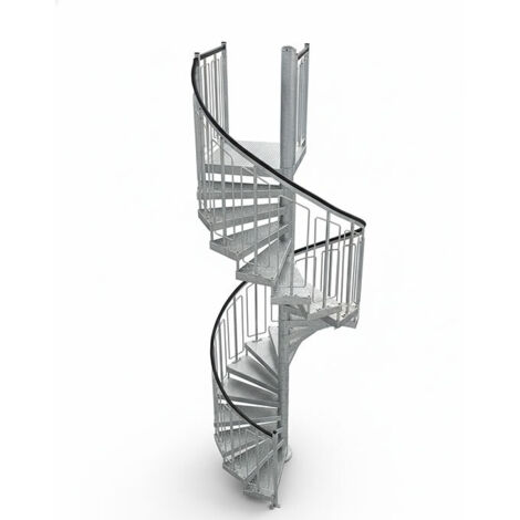 Scala industriale a chiocciola 22 gradini - Altezza raggiungibile 4,29m - HELI140-429-22