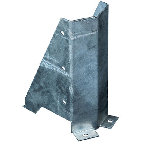 Protezione galvanizzata per scaffalatura Pallet - Altezza 400 mm - Protezione arrotondata - AG400-0044