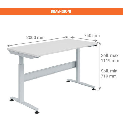 Simonrack Banco Da Lavoro Officina BT-Basic - 900x1800x600 Mm - 400 Kg A Ripiano - Acciaio E Legno - Blu/Arancione