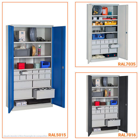 OCG Cassetti Estraibili 3 Ripiani Per Armadio: 35,5x53x38 Cm, Organizer In Legno Con Guide A Sfere