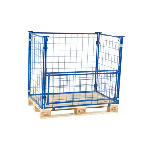 Collare pieghevole per Pallet in acciaio - 800x1200x1200mm - 2340059214