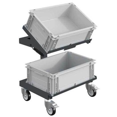Carrello con cassetti grigio antracite - 2 piani - Carico max 150kg - W020020005-GA/B