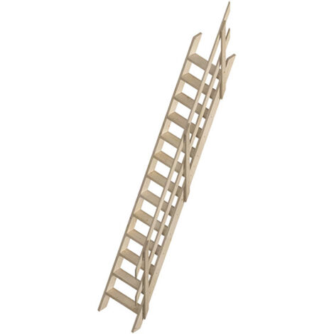 Scala da soppalco 13 gradini - Altezza suolo a suolo 2,75 m - COTTAGE-P-275-MCD