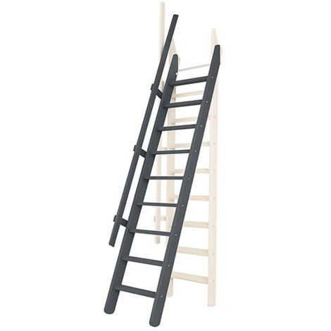 Scala per soppalco: 55cm di larghezza - Colore : Antracite (RAL 7016) - MSP/R7016