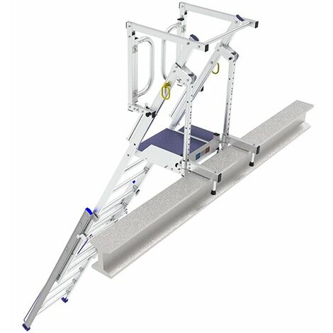 Piattaforma scorrevole con fune - Alt. fissaggio da 2.70 a 4.23m - ECPA4
