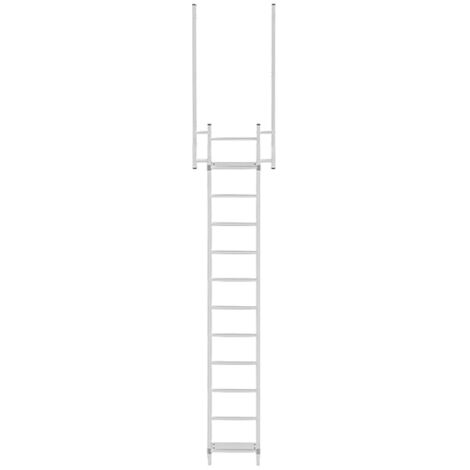 Scala fissa senza gabbia - Altezza dell'edilizia  1.25m - CS/FSC/125
