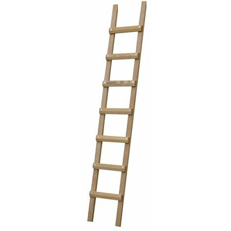 Scala da tetto in legno - 21 pioli - Lunghezza 5.50m - B3155025