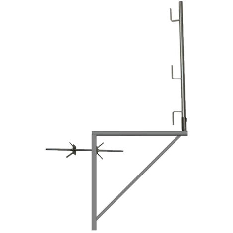 1 Staffa zincata 1.00m x 1.00m - Tubo tondo - 110011009/01