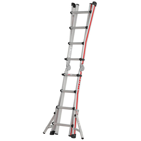 Scala telescopica sicos multi auto 4 + 5 grigio 135 x 54,5 x 12,5 cm