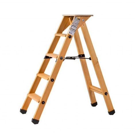 Scaletta in legno simple - 3 gradini - Altezza massima di lavoro