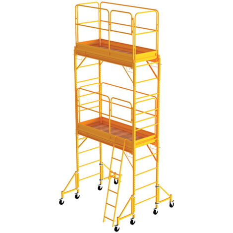 Trabattello mobile acciaio - Altezza di lavoro max 5.60m - 9901A0900