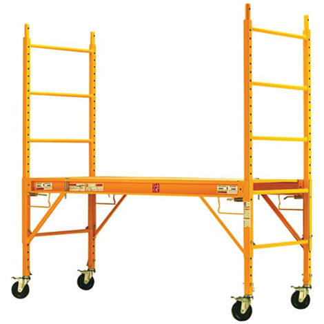 Trabattello mobile acciaio - Altezza di lavoro max 3.20m - 9901A0100