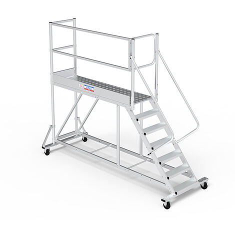 Piattaforma 7 gradini - Altezza massima di lavoro 3.40m - PTF207G-RSP