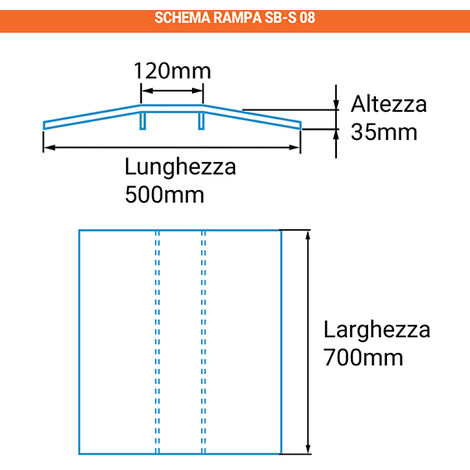 Rampa di accesso per disabili h23708