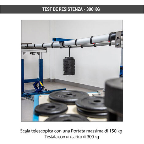 SCALA TELESCOPICA ESTENSIBILE DA 0,80m - 2,60m