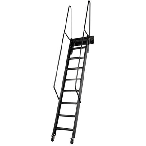 Scala retrattile acciaio nero - Altezza suolo a suolo 2.75m - SOPALCO/N275