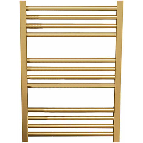 Scaldasalviette elettrico d'oro di 660mm di altezza e 530mm di larghezza - 300 Watt - FIO660/530E8BRA