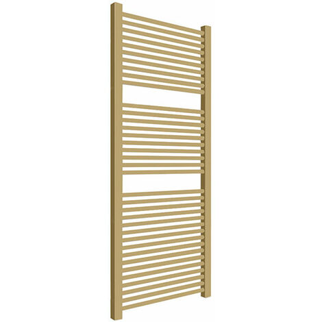 Scaldasalviette ad acqua calda d'oro di 735mm di altezza e 530mm di larghezza - 406 Watt - MIK735/530SXBRA
