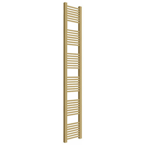 Scaldasalviete d'oro ad acqua calda di 460mm di altezza e 230 di larghezza - 122 Watt - MIK460/230SXBRA