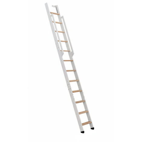 Scala retrattile 10 gradini - Altezza suolo a suolo 2.43m - STRONG-250-BL