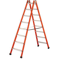 Scala isolante doppia in vetroresina - Altezza massima di lavoro : 2.38m - 4255006