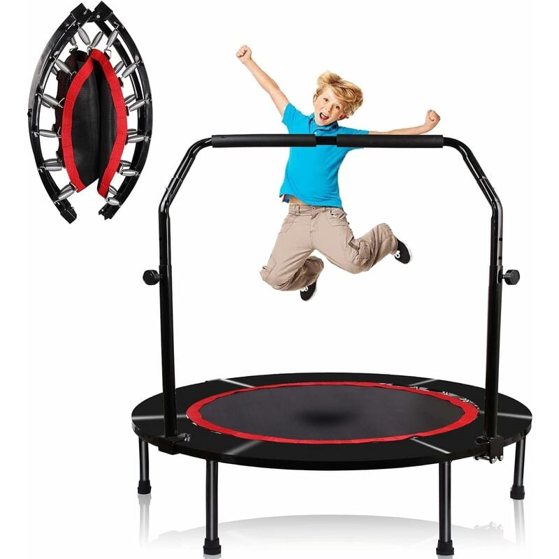 Trampoline de 140cm pour bébé, lit de saut d'intérieur pour enfants,  exercice de Fitness avec