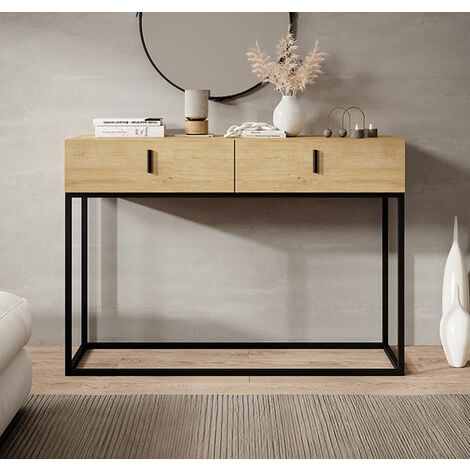 Tribesigns Console Meuble, Table Console Blanche Meuble, 140 x 30