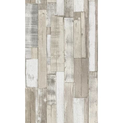 Rasch Wallpaper Rustic Wooden Planks 203714 Brown Wall Paper 203714