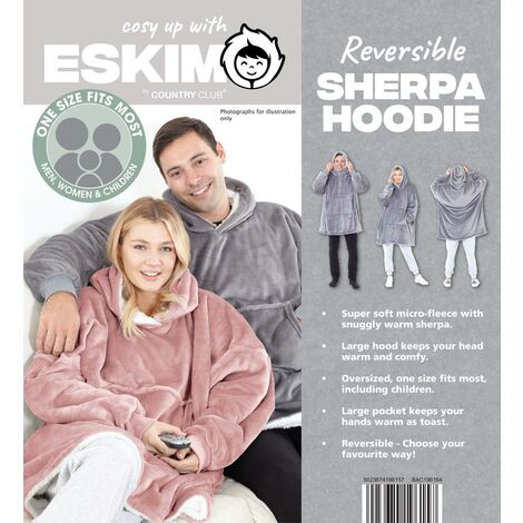 Eskimo Sherpa Hoodie Blush