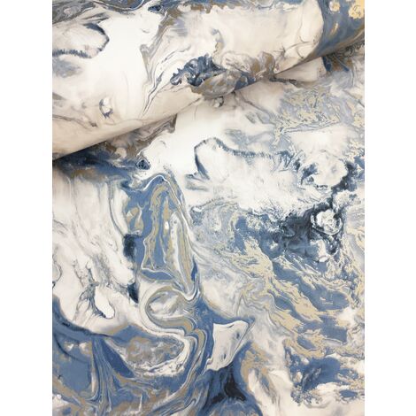 Elixir Marble Blue Bedroom Wallpaper Living Room Wallpaper Wall Paper Rolls