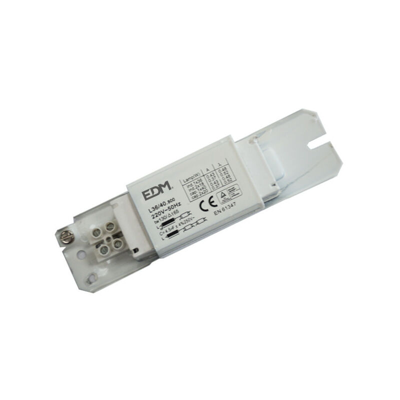 Support pour lampe tube fluorescente 36W 230V 50Hz