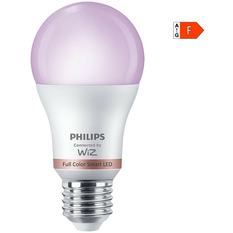 s.of ampoule led standard e27 8w full colors wifi wiz philips