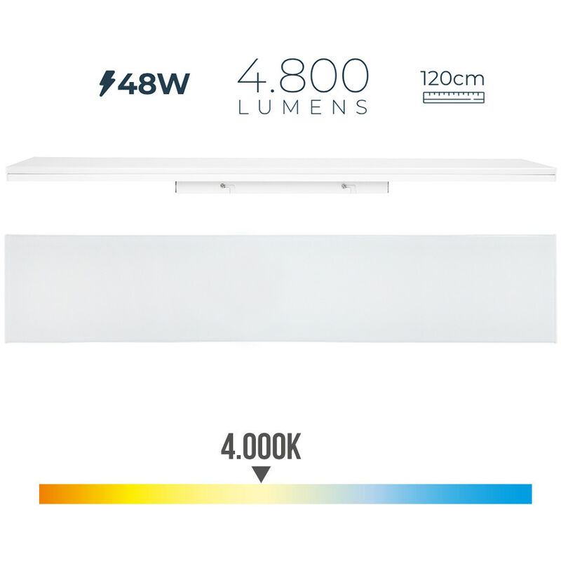 Réglette LED cuisine d'angle 80 cm - 6,5W - Blanc naturel 4000K -  Transformateur inclus