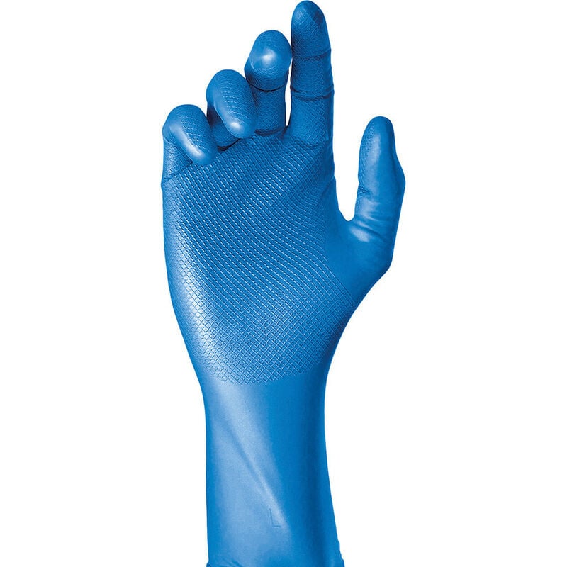 Boite 50 gants jetables nitrile bleu sans poudre taille 10 juba