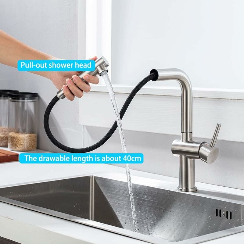 ONECE Robinet de Cuisine avec Douchette Extractible, Mitigeur