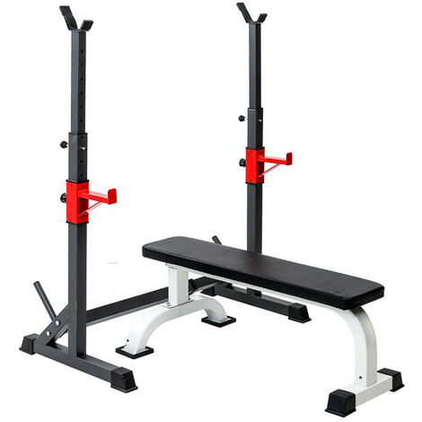 Banc musculation 230Kg pas cher incliné plat rack haltères réglable