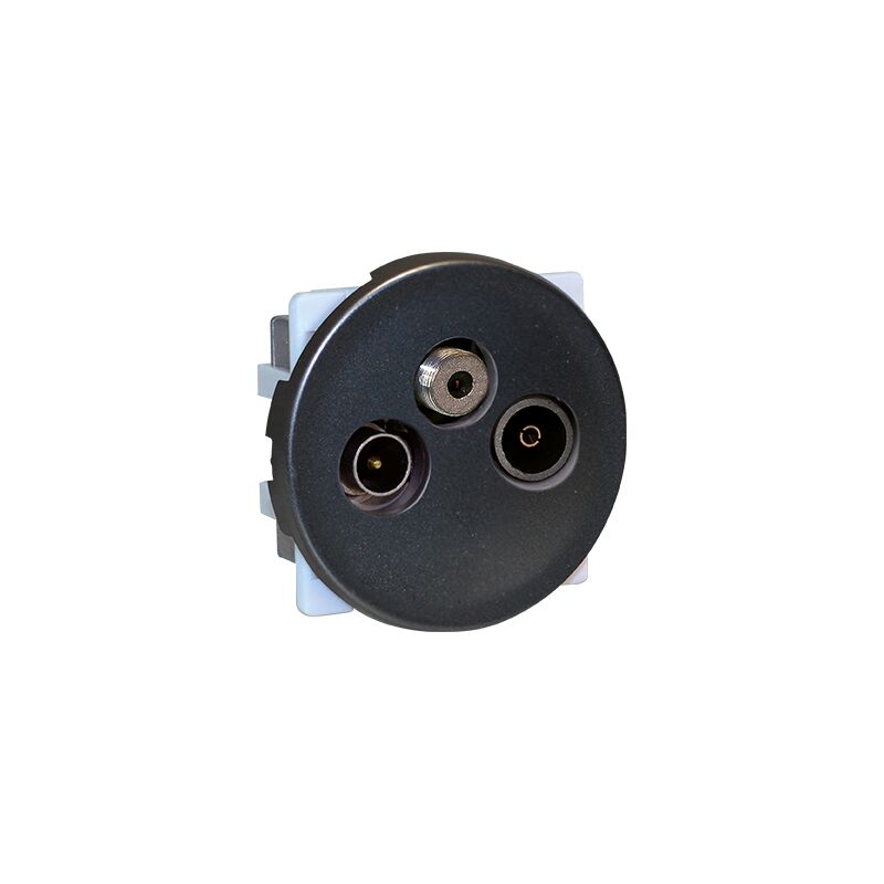 Meljac Multiprise complète - 2 PC+T + 2 RJ45 SPE + 1 TV FM SAT + 1