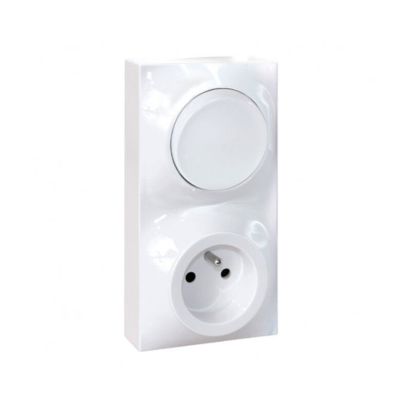 LEGRAND SAGANE VERT Anis - Prise de courant 2P+T complète 85640 - 99150