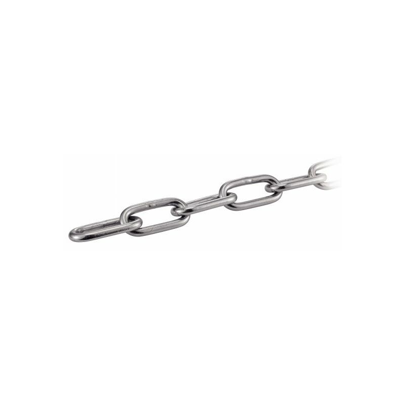 Chaine à maillons longs - Inox A4 Bobine d2mm x L50m